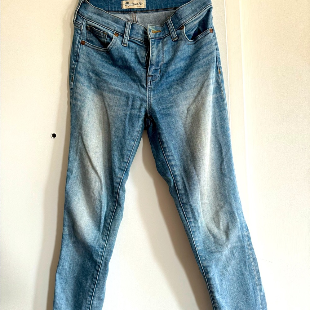 Madewell High Riser Skinny Crop - medium wash - size 26